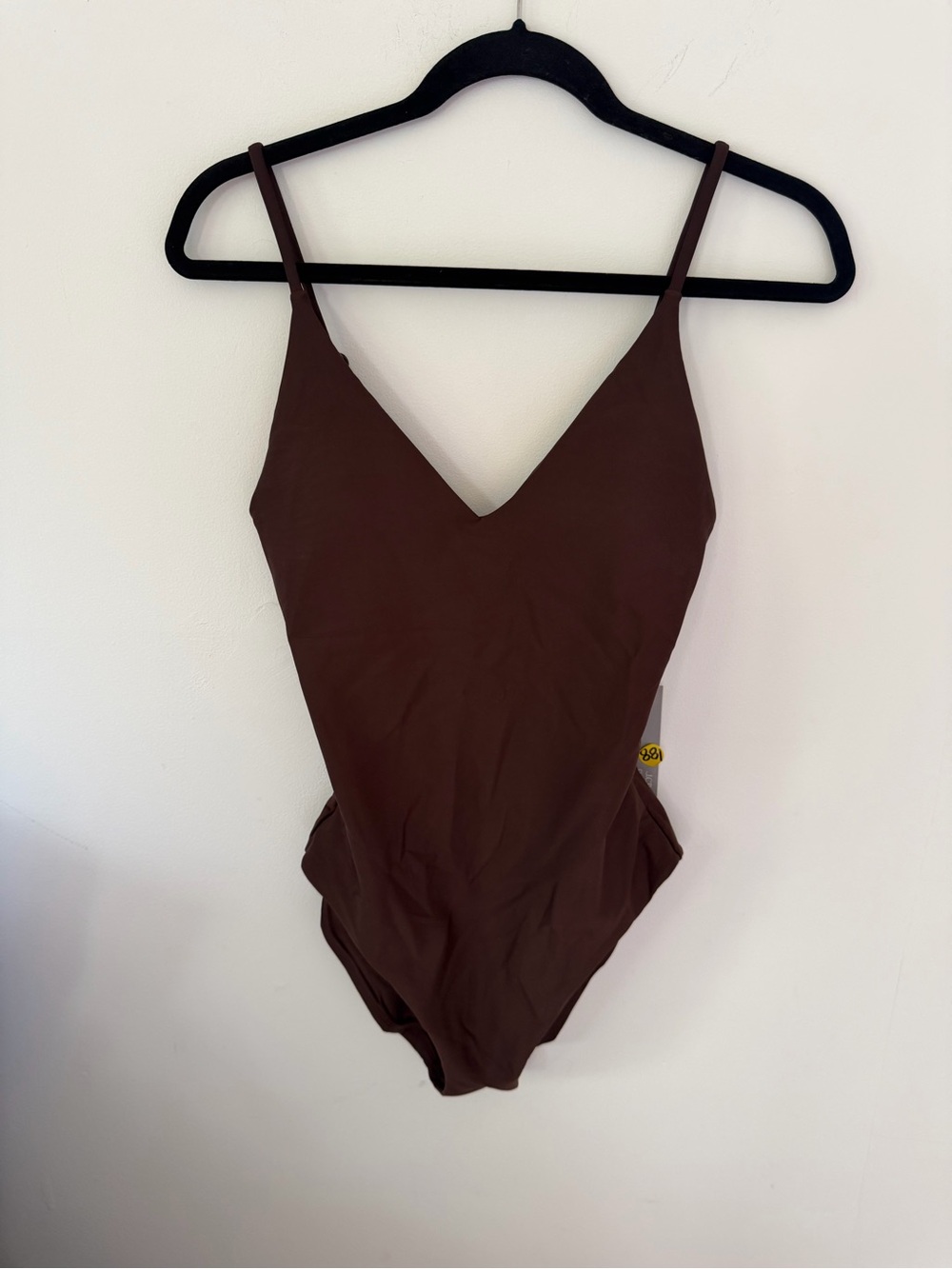 J. Crew Brown V-Neck One-Piece Swimsuit - Picture 3 of 8